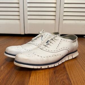 Men's White Oxford Shoes